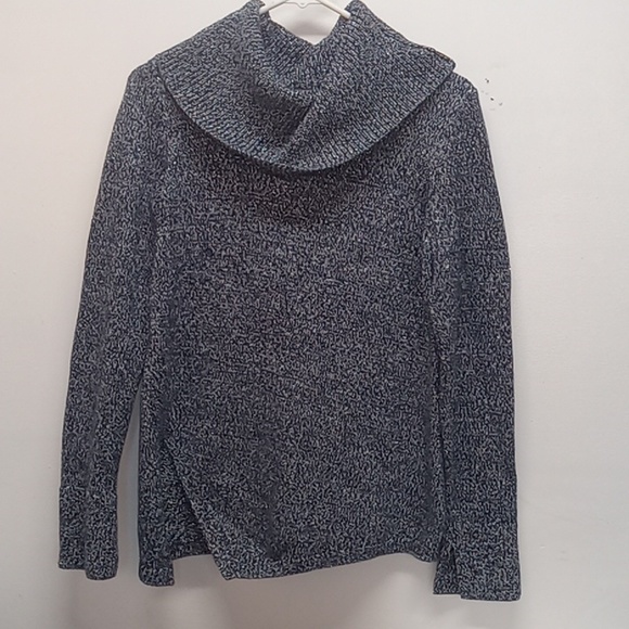 White House Black Market L/S sweater, cowl neck, med - Picture 2 of 11